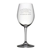USC Trojans Class of 2025 Engraved Riedel Wine Glass